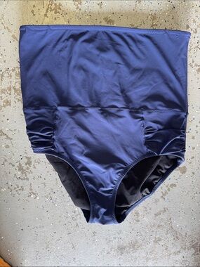Lands' End Blue Swim Bottoms High-Rise size 16W